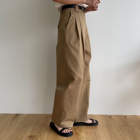 【nokcha original】“nc” chino pants/beige_np0611