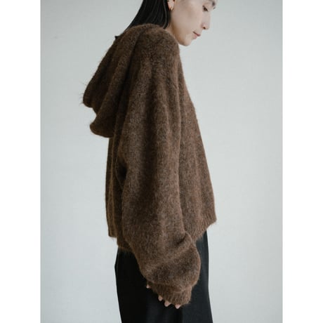 《予約販売》over knit hoodie/2colors_nt2432