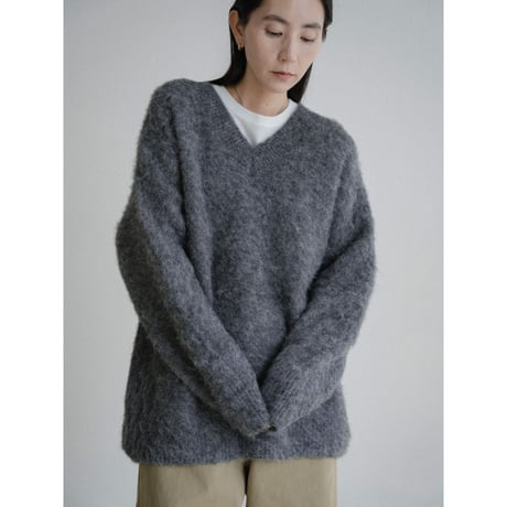 《予約販売》mohair like v neck over knit/2colors_nt2440