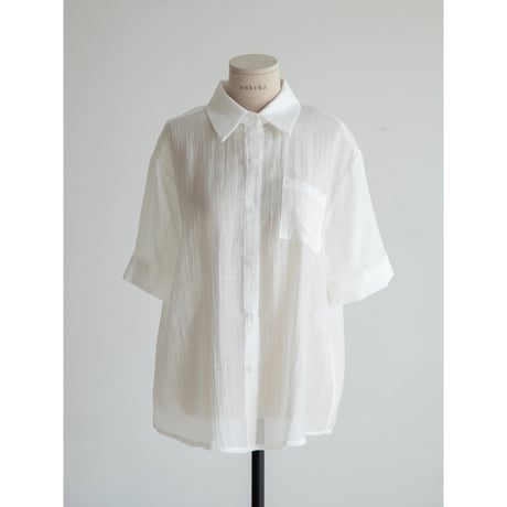 《予約販売》nuance sheer shirt/2colors_nb0306