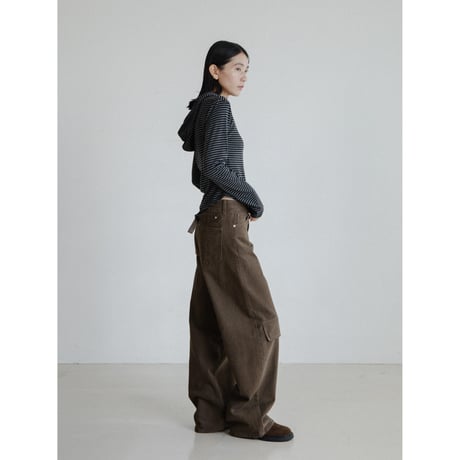 《予約販売》knee accent twill pants/2colors_np1160