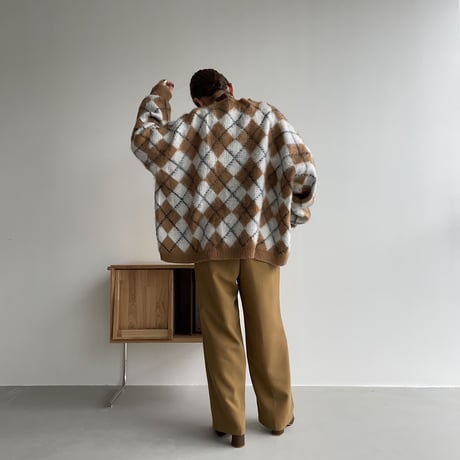 《予約販売》argyle over knit_nt1115