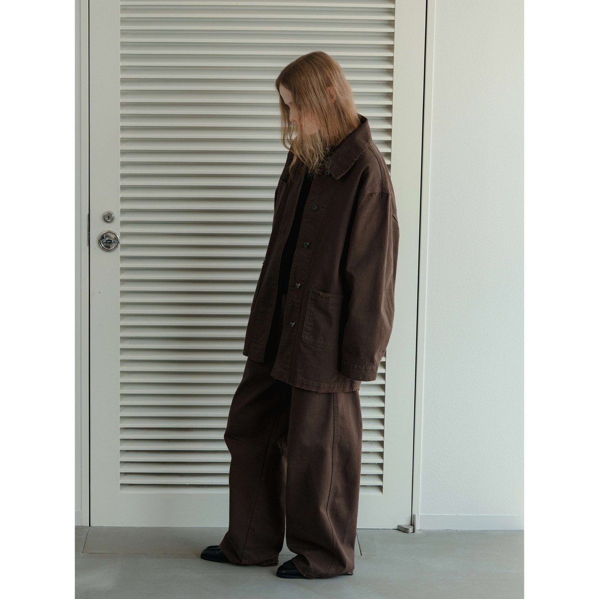 NOKCHA original】cotton over jacket/brown_no046