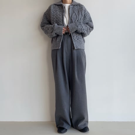 《予約販売》two tuck mannish wide pants/2colors_np0935