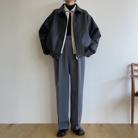 《予約販売》vintage like fake leather jacket/2colors_no0274