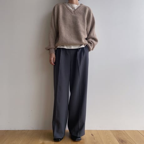 《予約販売》mohair v neck over knit/2colors_nt1855