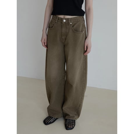 【NOKCHA】vintage like cocoon jeans/brown 予約販売》vintage like cocoon jeans/2colors_nj0139