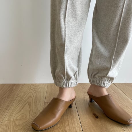 《予約販売》leather ennui mule/2colors_na0359