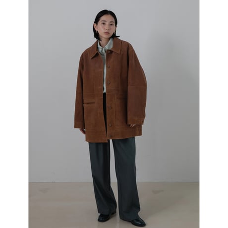 - AUTHENTIC series - real suède rich jacket/camel_an0037