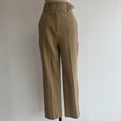 【nokcha original】material belt pants_np0550