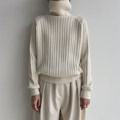 《予約販売》accent lib high neck knit/2colors_nt1926