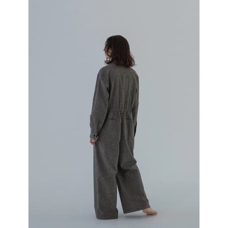 - AUTHENTIC series - classy jumpsuit/melange brown_an0024
