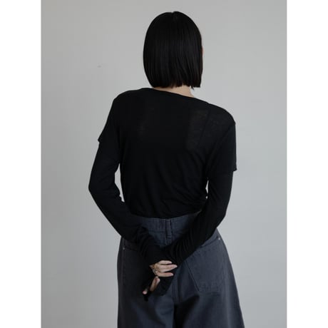 《予約販売》docking sheer tops/2colors_nt2244