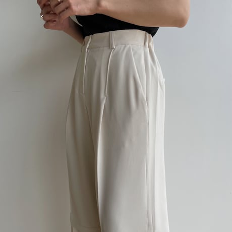 【nokcha original】knee wide pants/2colors_np0826
