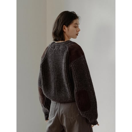 【 5th RESTOCK IVORY 2月3日順次発送】- AUTHENTIC series - vintage like accent knit/3olors_an0048