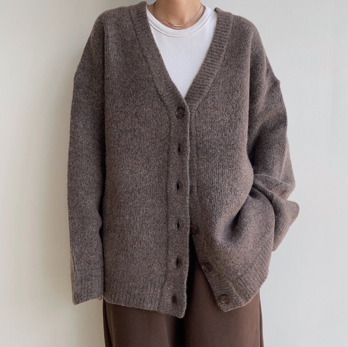 INTERIM 】 50'S KID MOHAIR CARDIGAN - INTERIM 】 50'S KID MOHAIR CARDIGAN -