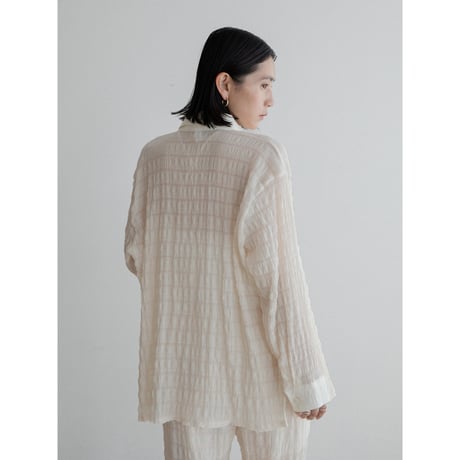 《予約販売》material sheer shirt/2colors_nb0299