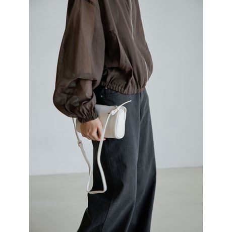 《予約販売》leather like mannish sacoche/2colors_na0796
