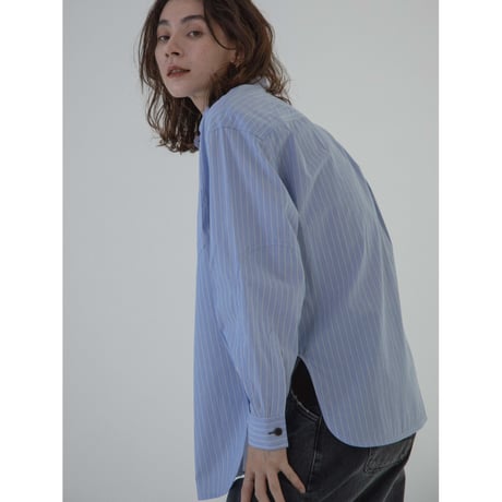 - AUTHENTIC series - button down mannish stripe shirt/2colors_an0021