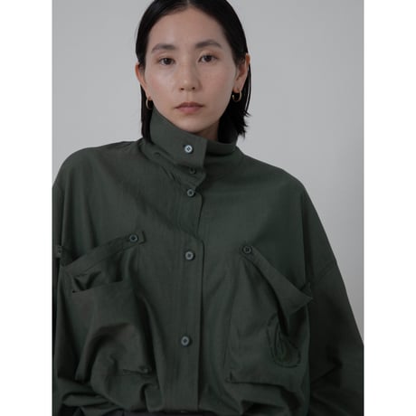 - AUTHENTIC series - emblem shirt/deep green_an0026