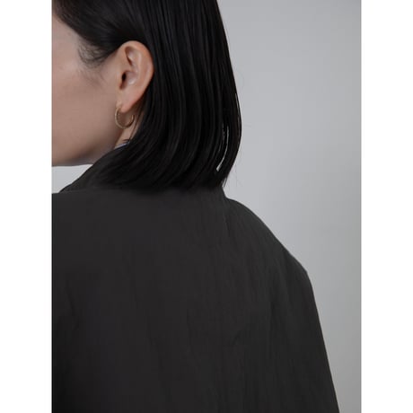 - AUTHENTIC series - neck string jumper/charcoal brown_an0033