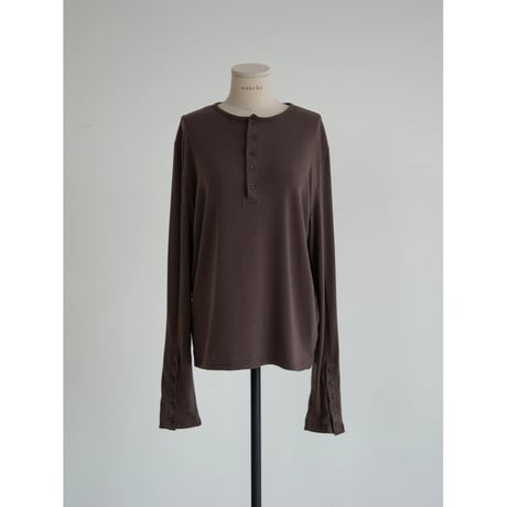 《予約販売》button accent tops/2colors(unisex)_nt2427