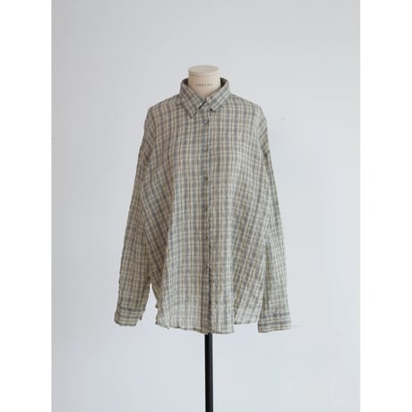 《予約販売》mannish soft check shirt_nb0394