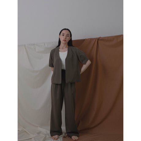 - AUTHENTIC series - material high pants/3colors_an0011