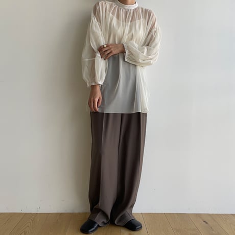 《予約販売》2set sheer blouse/2colors_nb0189