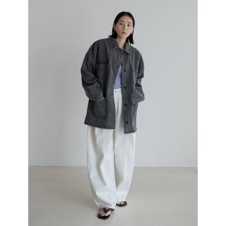 《予約販売》accent oval white pants_np1091