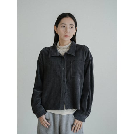 《予約販売》2way velours shirt/2colors_nb0345