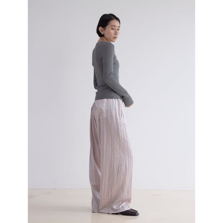 《予約販売》2way satin easy pants/2colors_np1219