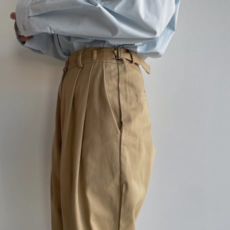《予約販売》side buckle tuck pants/2colors_np0952