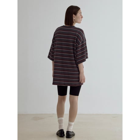 《予約販売》accent border soft over tee/2colors_nt2539