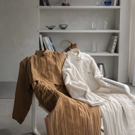 【nokcha original】washer quilting trench coat/beige_no0121