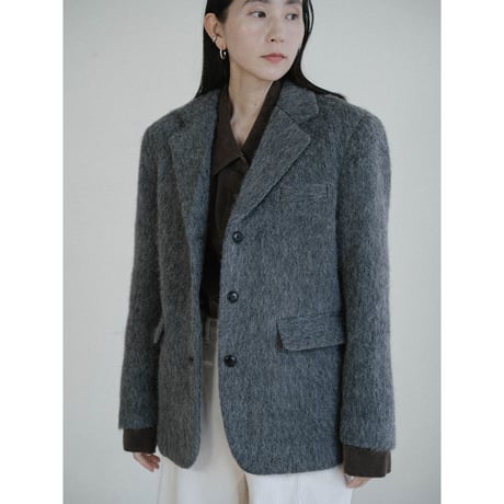 《予約販売》quilting linner mohair like jacket/2colors_no0494