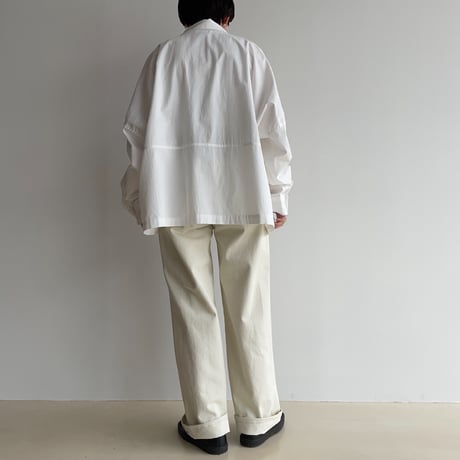 《予約販売》over cotton shirt/2colors_nb0218
