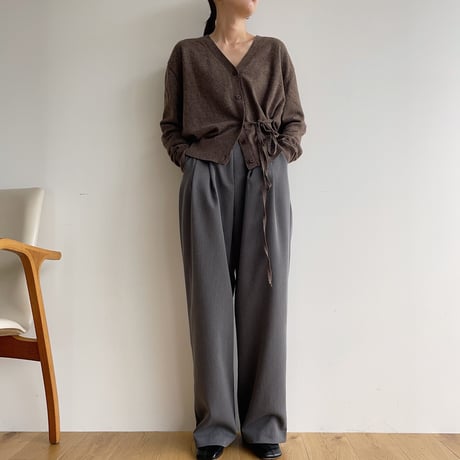 《予約販売》string knit cardigan/2colors_nt1476