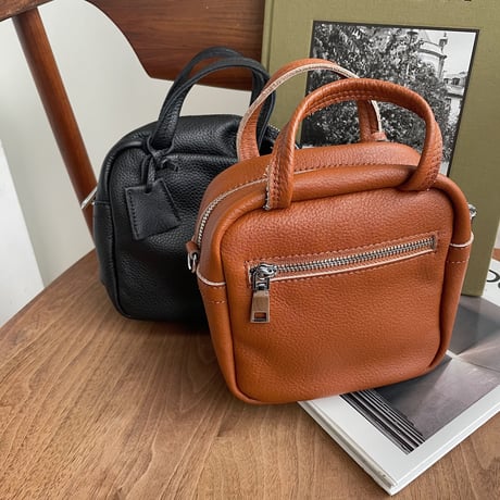 《予約販売》leather 2way square bag/2colors_na0237