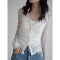 《予約販売》shirt like sheer tops/2colors_nt2259