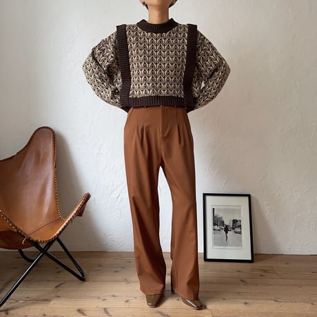【nokcha original】vintage like minimal knit_nt0778