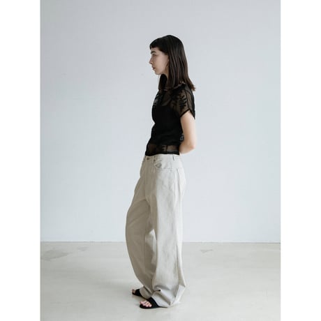 《予約販売》twill wide straight pants/2colors_np1259