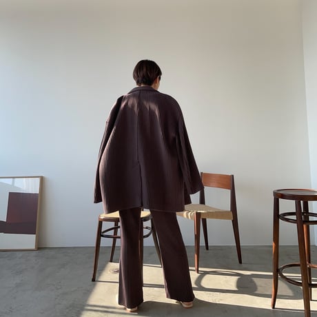 【nokcha original】over lib jacket/deep purple_no0151