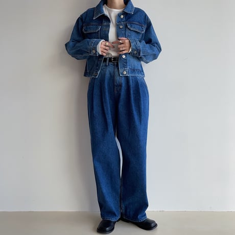 《予約販売》mannish tuck jeans_nj0092