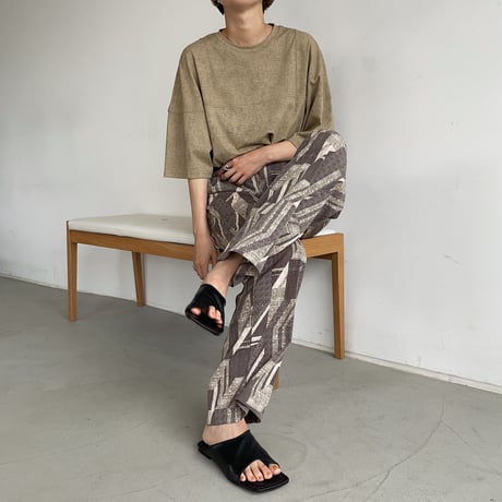 【nokcha original】stich melange tee/2colors_nt0965