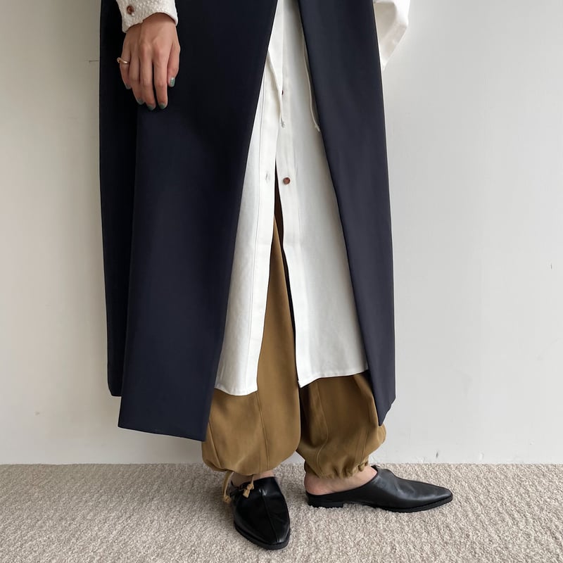 【66】NOKCHA ノクチャ レザージャケット　カーキ nokcha original】eco leather over jacket/deep k