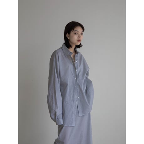 《予約販売》stripe over light shirt/2colors_nb0249