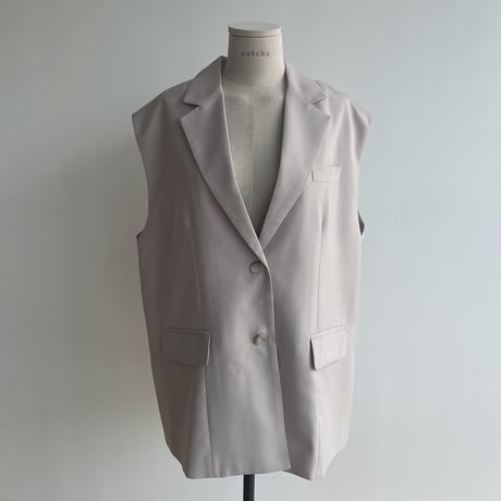 《予約販売》mannish tailored vest/2colors_no0303