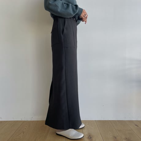 【nokcha original】material long skirt/2colors_ns0086
