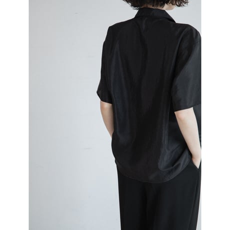《予約販売》glossy over half sleeve shirt/2colors_nb0386